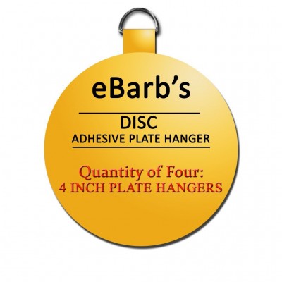 Four 4 in hangers-eBarb's Disc Plate Hangers-BEST PRICES! SEE OUR STORE!  609722691741  323362190714